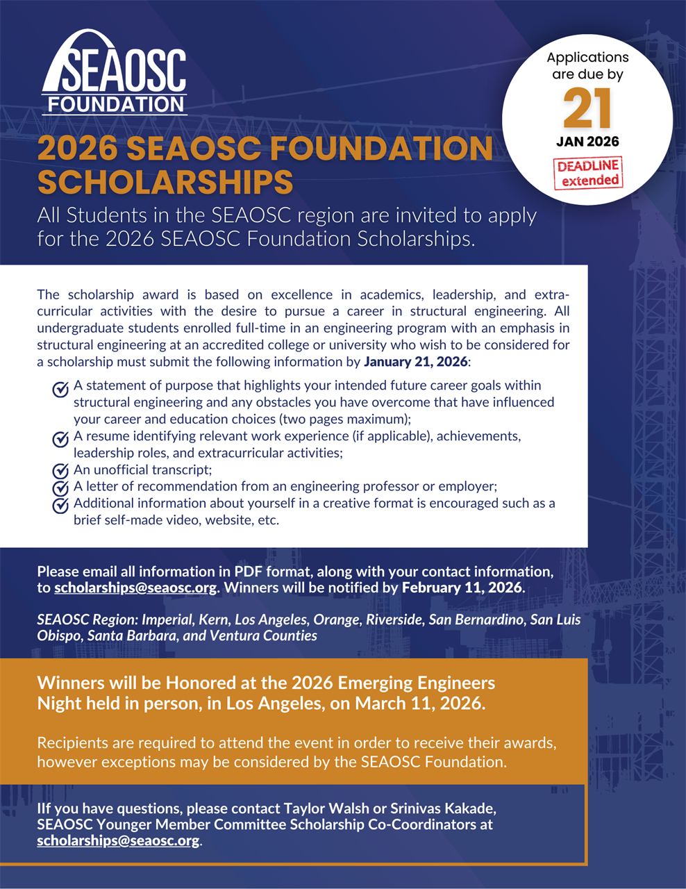 SEAOSC Foundation Scholarships